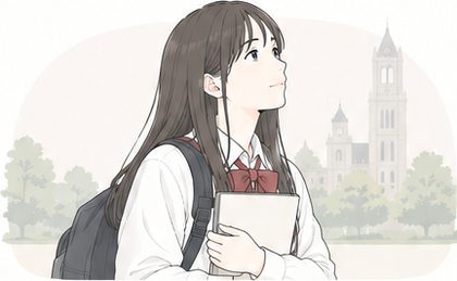 海外のキャンパスを思い描く高校生