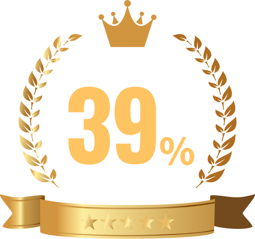 留学生の比率39%