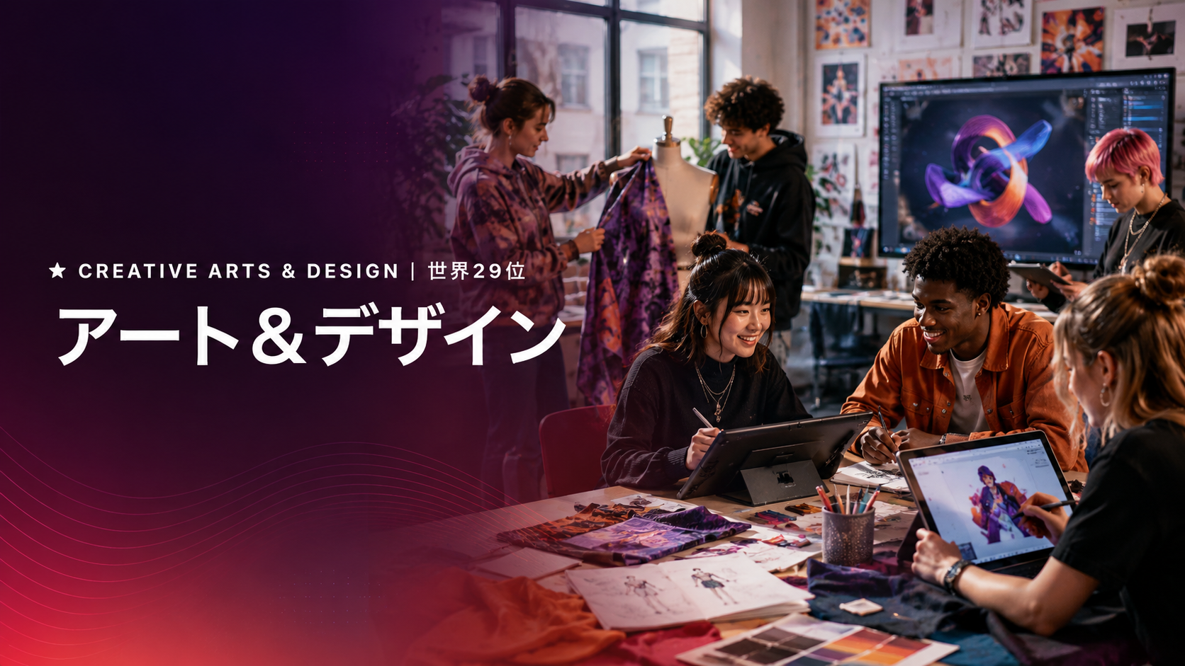 アート&デザイン(CREATIVE ARTS & DESIGN・QS世界29位)