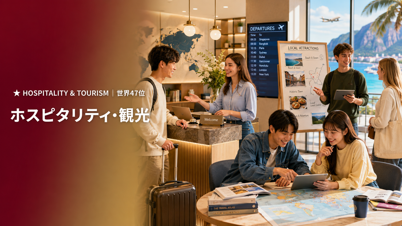 ホスピタリティ・観光(HOSPITALITY & TOURISM・QS世界47位)